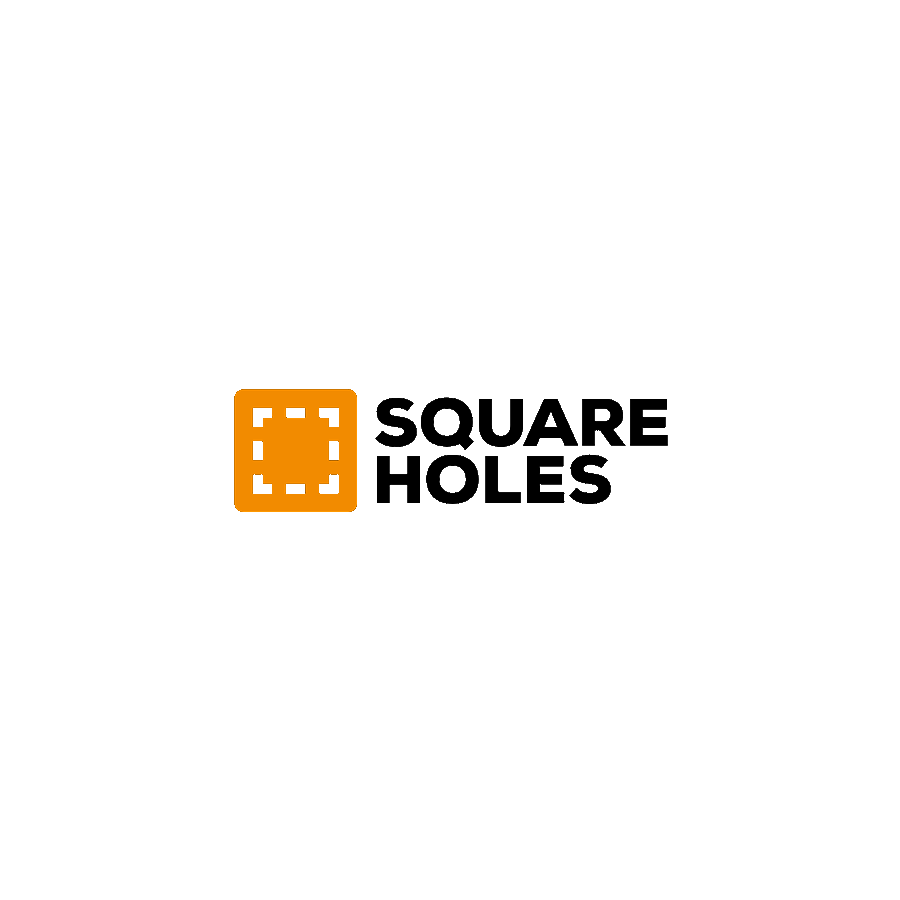 Square holes logo